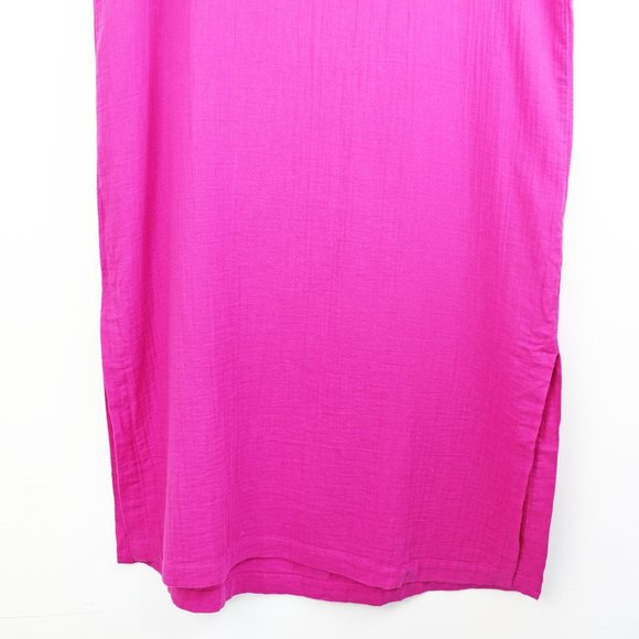 NWT Eileen Fisher V-Neck Cotton Midi Dress Cerse S - Picture 7 of 8